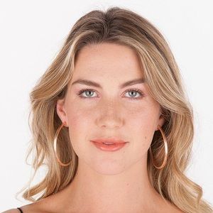 Sheila Fajl Brushed Rose Gold Hoops